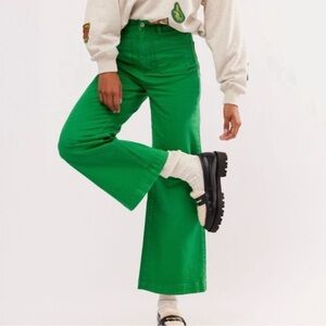 Rollas Green Wide leg jeans